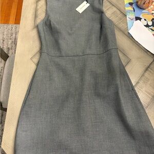 Babaton Gray Sleeveless Midi Dress
